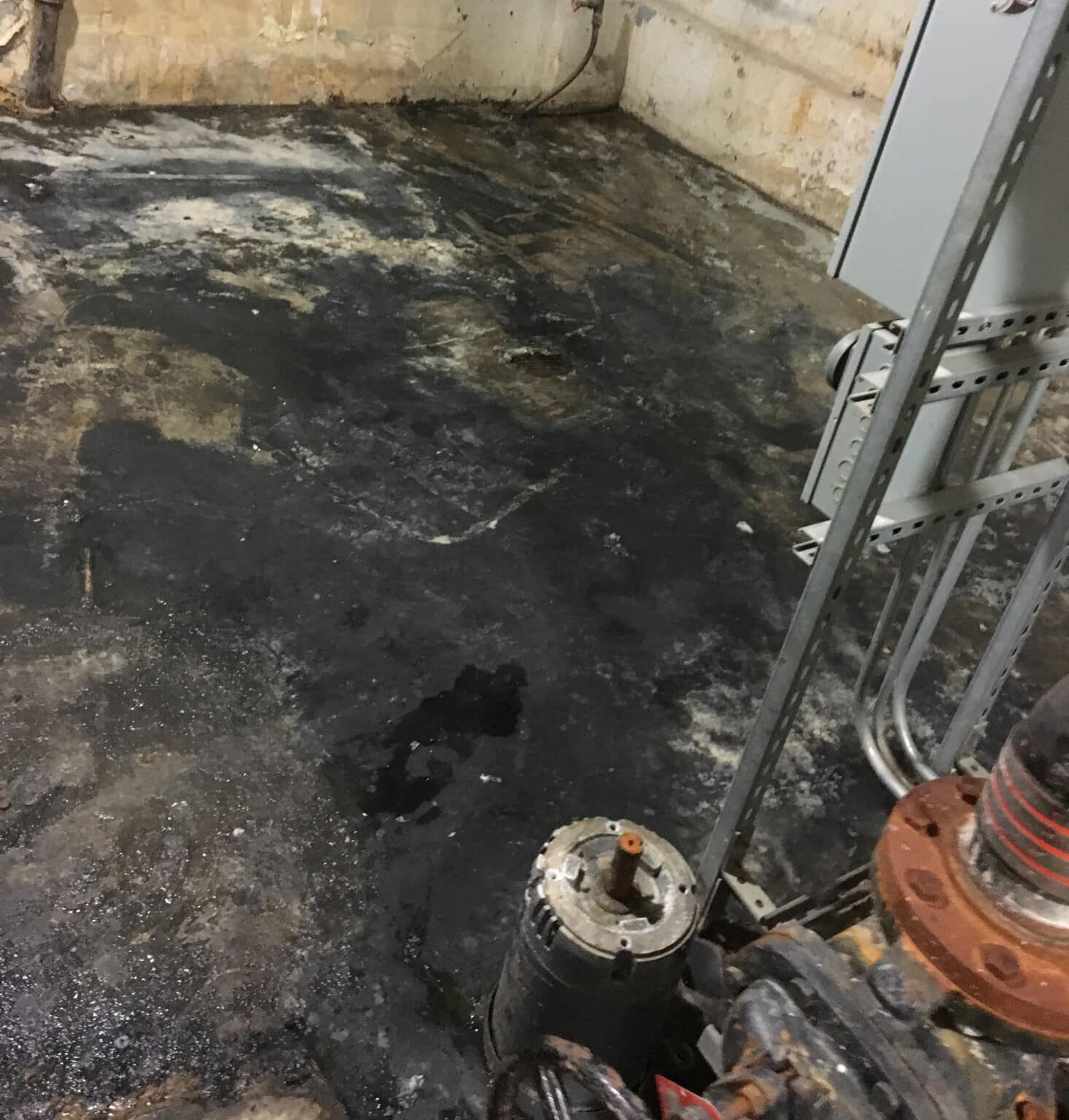 sewage backup cleanup